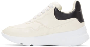 Alexander Mcqueen Platform Running Sneakers 'White & Black'