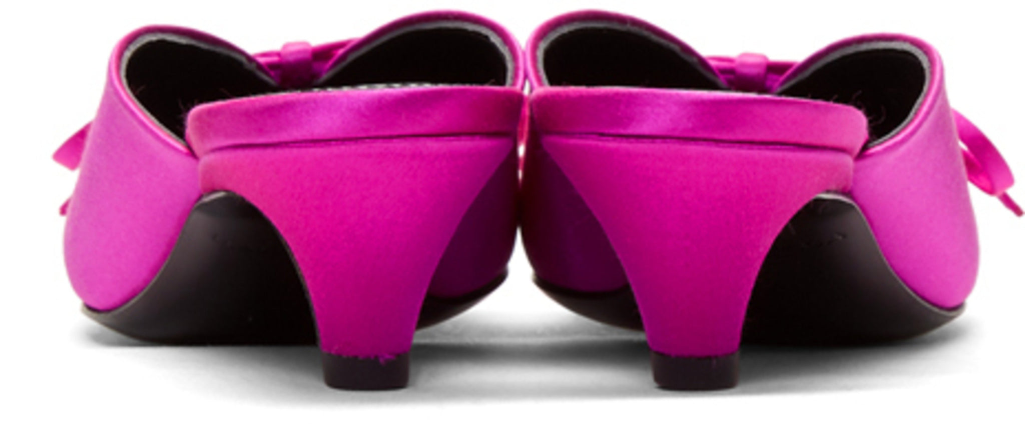 Balenciaga Satin Knife Mules 'Pink'
