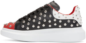 Alexander McQueen Studded Oversized Sneakers 'Black & Red'