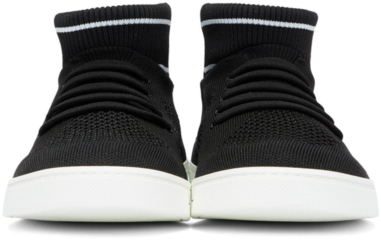 Fendi Knit High-Top Sneakers 'Black'