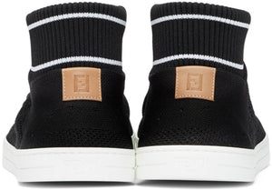 Fendi Knit High-Top Sneakers 'Black'